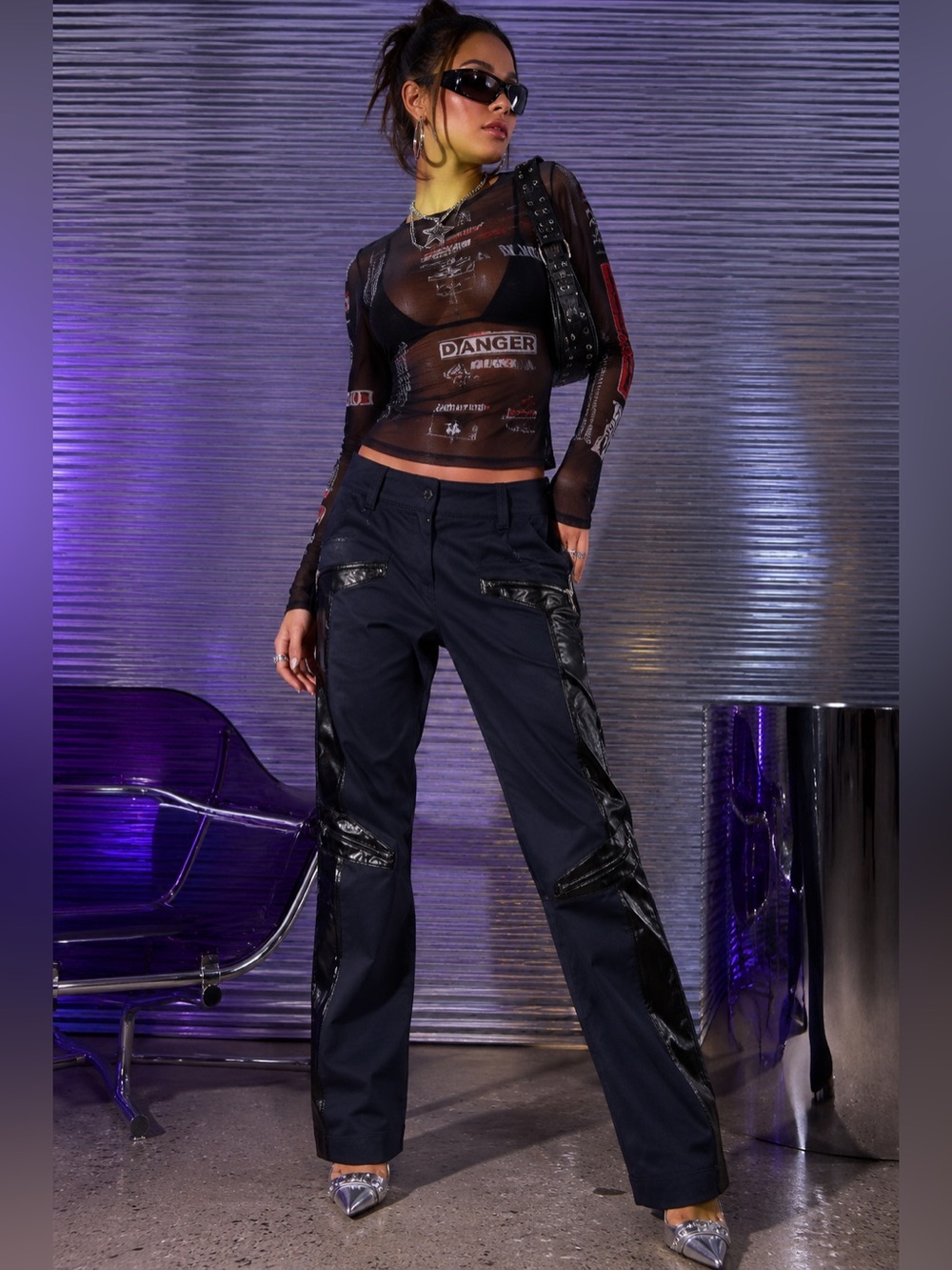 VERSACE SPORT Utility Zip Pants